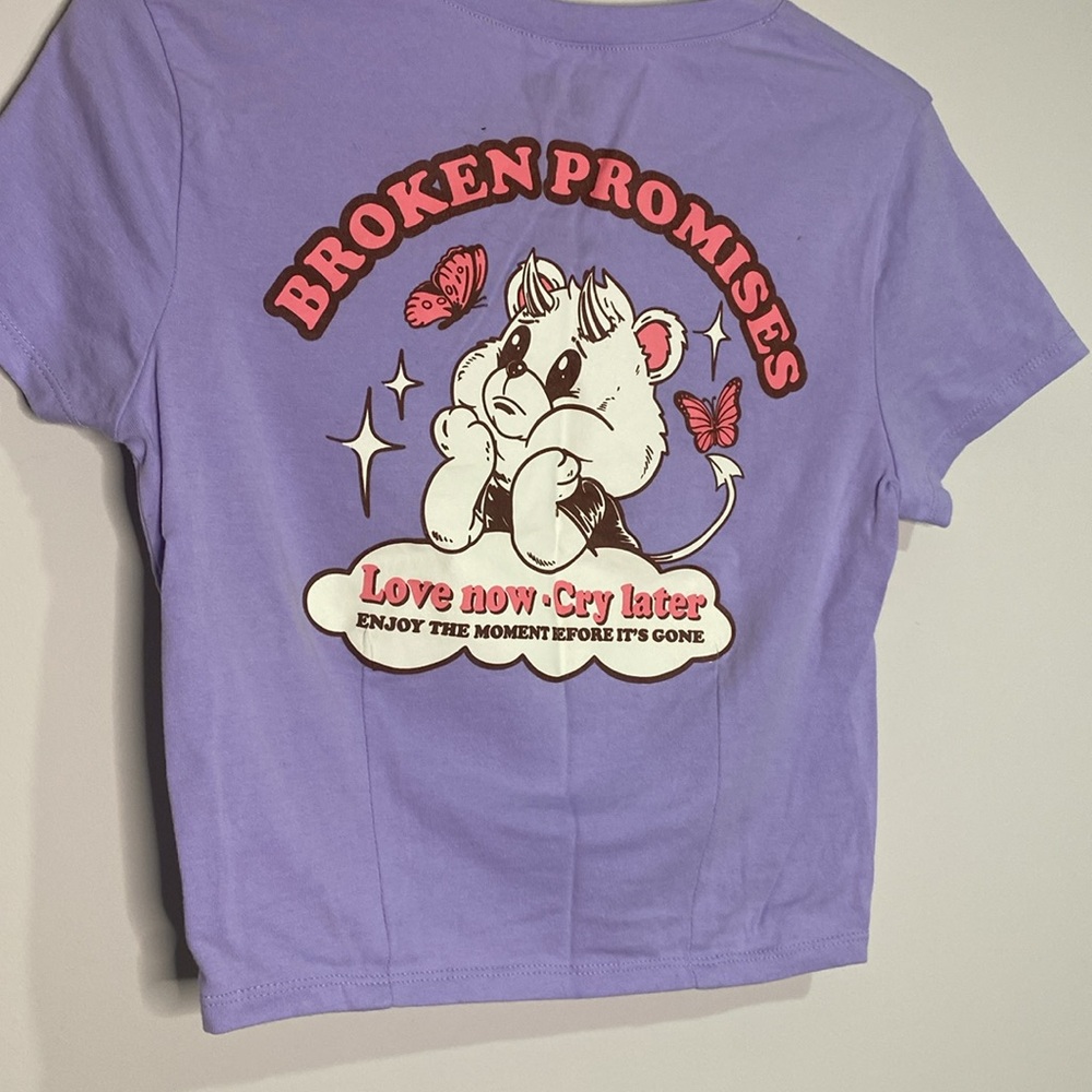 Zumiez Purple Tee with Butterfly Graphic